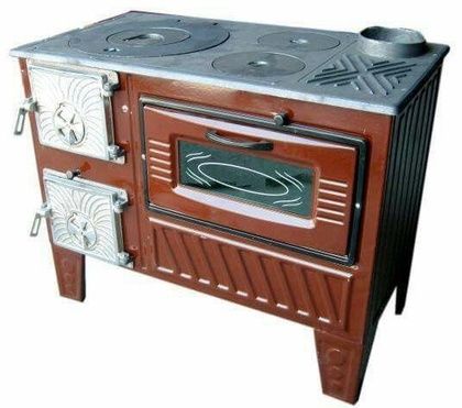 Отопительно-варочная печь МастерПечь ПВ-03 с духовым шкафом, 7.5 кВт в Барнауле